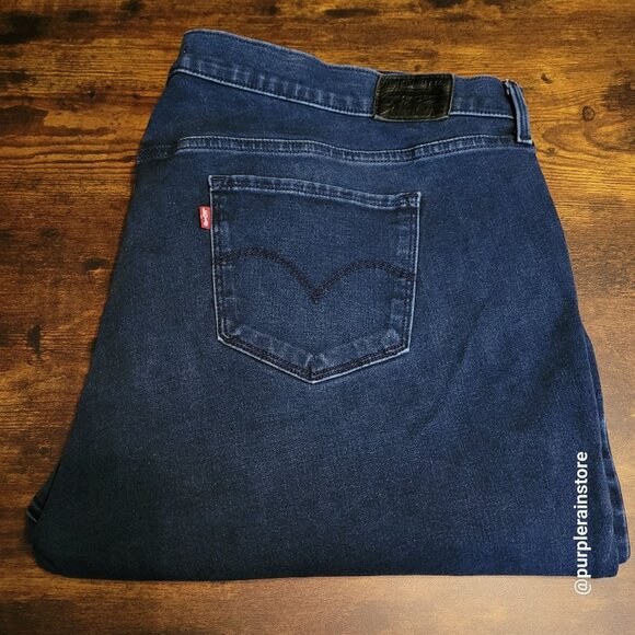 Levi's Premium Jeans 26 W 311 Shaping Skinny High Rise Tummy Control Dark Wash - Picture 3 of 14